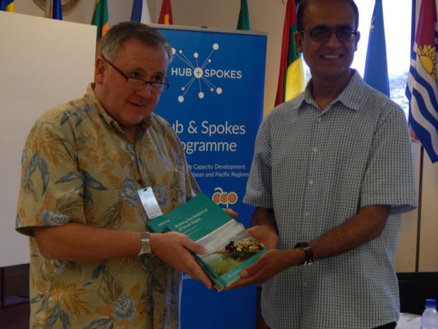 President of the College of Micronesia, Dr. Joseph Daisy with Commonwealth Secretariat, DSG Maharaj