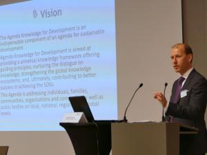 Presentation of the Knowledge Development Goals on 14 October 2016 by Andreas Brandner of KMA