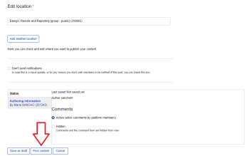 Highlighted "Post Content" step