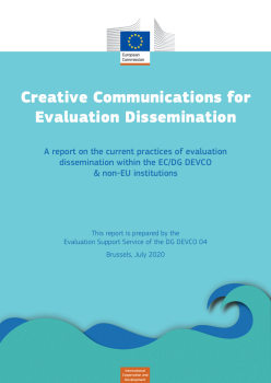 Hyperlinked to a European Commission's report on the current practices of evaluation dissemination on creative communications