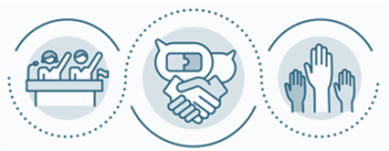 Civic engagement concept icon Royalty Free Vector Image