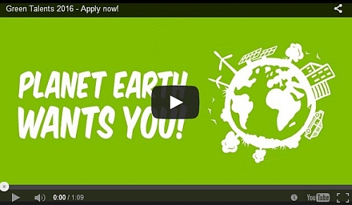 watch the Green Talents 2016 video on YouTube
