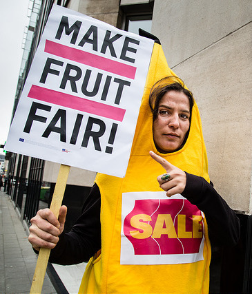 Make Fruit Fair! campaigner