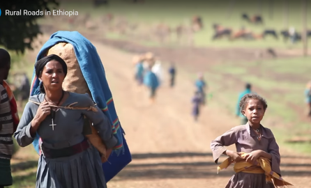 Rural road in Ethiopia