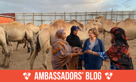 Pastoralist women and camels