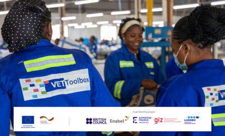 Beneficiaries of the VET Toolbox project in the DRC 