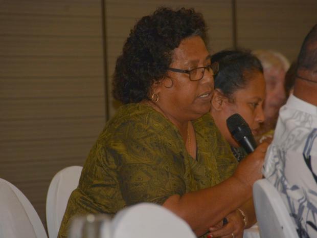 The High Commissioner for Kiribati, H.E. Mrs. Reteta Rimon commenting on Kiribati’s ownership of the project.