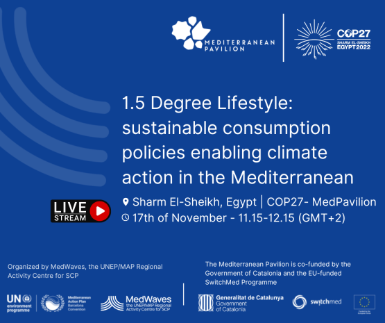 1,5 Degree Lifestyles: how sustainable consumption enables climate change mitigation Event announcement for 1,5 Degree Lifestyles debate