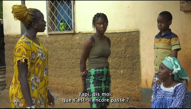 La vidéo raconte l’histoire de Yapi, survivante de VBG