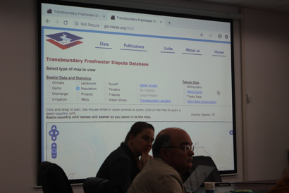 Demonstrate to students the Transboundary Freshwater Dispute Database (TFDD) 