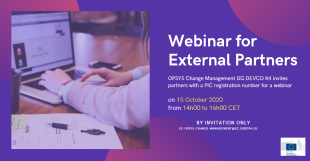 Webinar for External Partners
