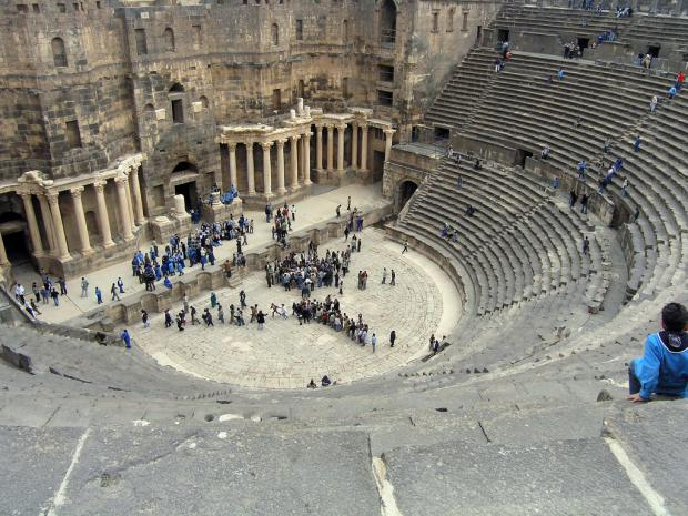 Roman theatre, bosra, syria, easter 2004 by