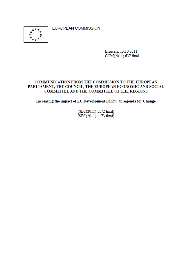 The Agenda for Change