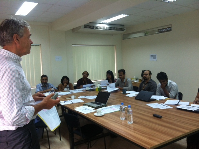 Dr. Jaap Koot at the M&amp;E session with iccdr,b team