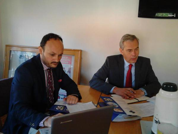 Meeting at UNHCO headquarters in Kampala, Uganda