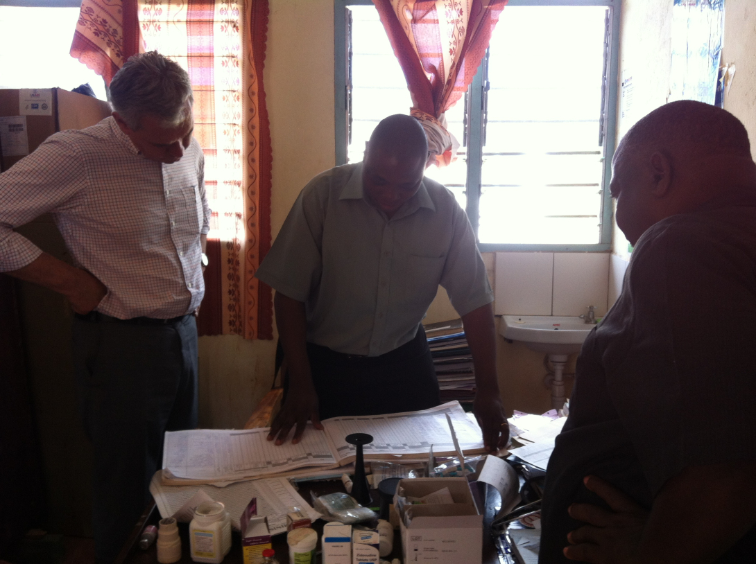 SPHIP Team Leader, Dr. Jaap Koot, with the beneficiary organisation, Ministry of Health of Kwale County