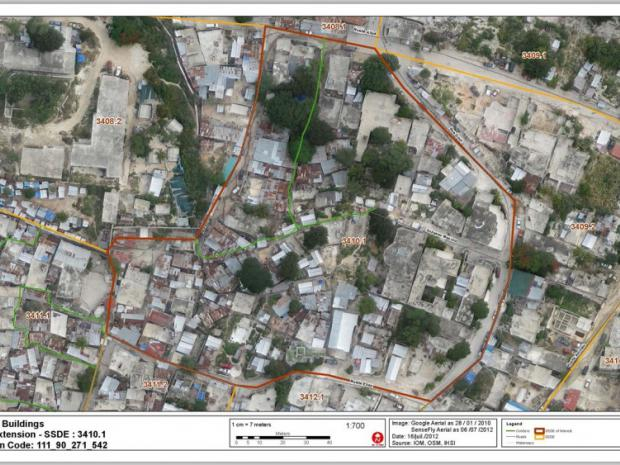 Figure 1 Delineating census areas on the orthomosaics taken with the drones.