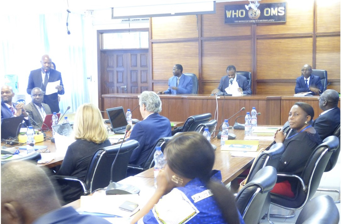 Participants at the workshop on the use of scientific evidence for health policy making in DR Congo