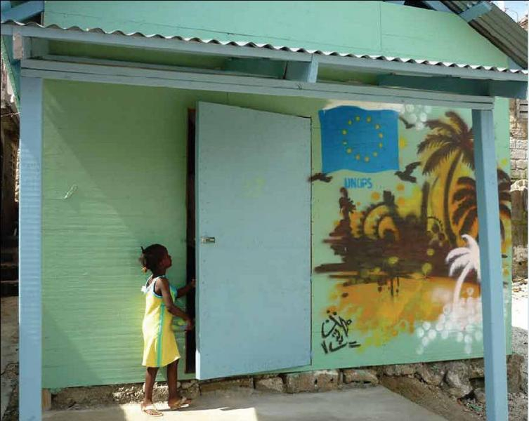 Colourful house in Haiti