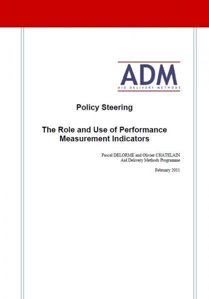 Policy Steering - The Role and Use of Performance Measurement Indicators