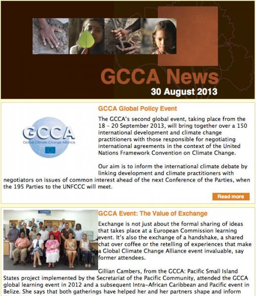 GCCA News: August 2013