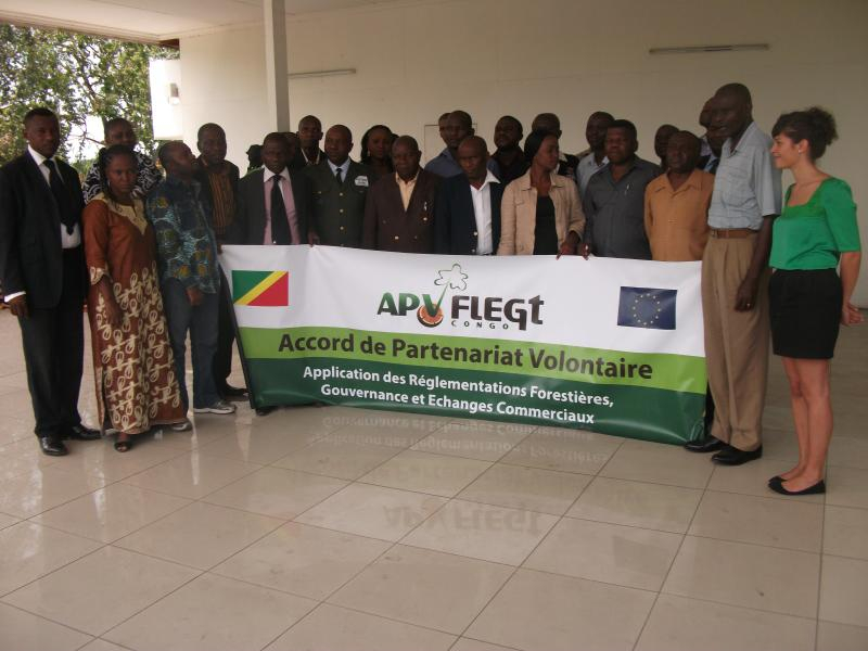 Les médias présents à la formation sur le processus FLEGT à Brazzaville, en République Démocratique du Congo