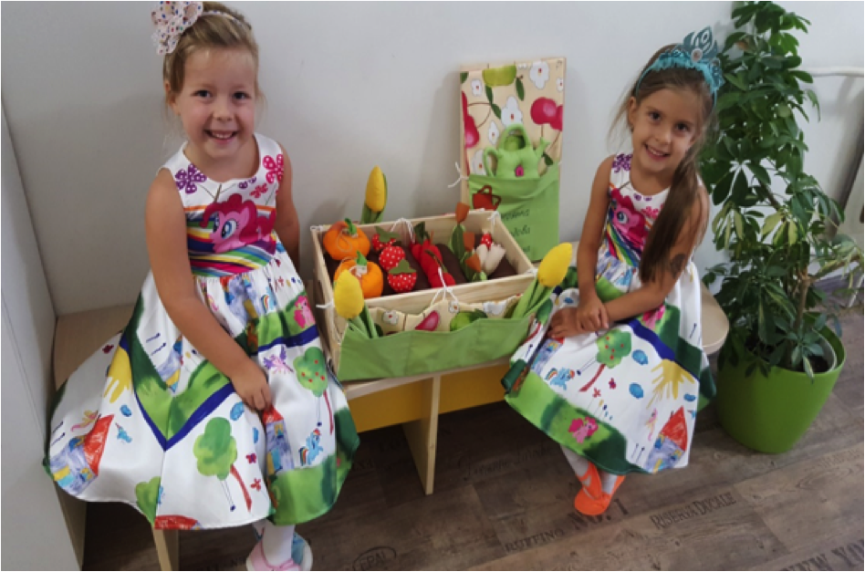 Children at an Eat Responsibly event in Bulgaria