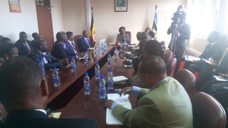 SPEED with other partners engage the Speaker of Parliament of Uganda on Mass Action against Malaria 