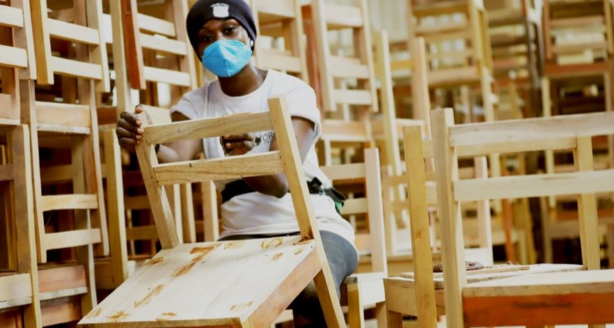 Furniture manufacturing in the Nkok SEZ, Gabon ©GSEZ 