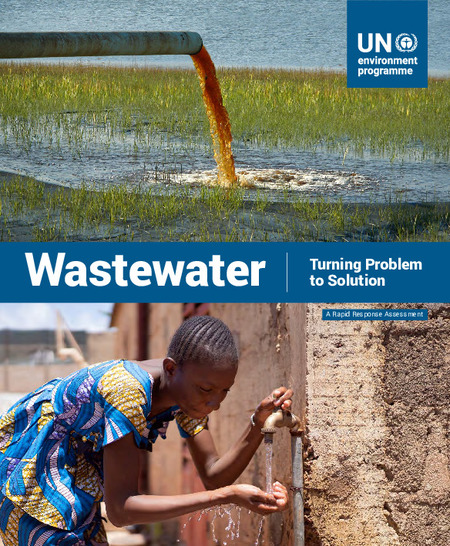 girl drinking water from a tap, picture of wastewater