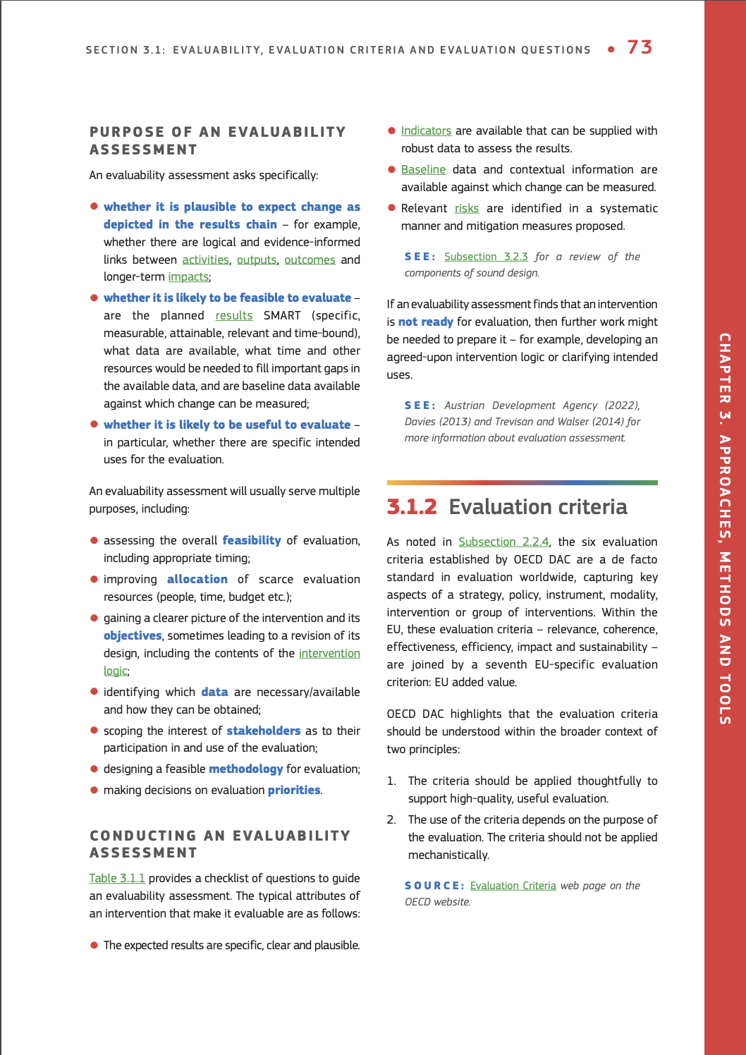 Page from the INTPA Evaluation Handbook