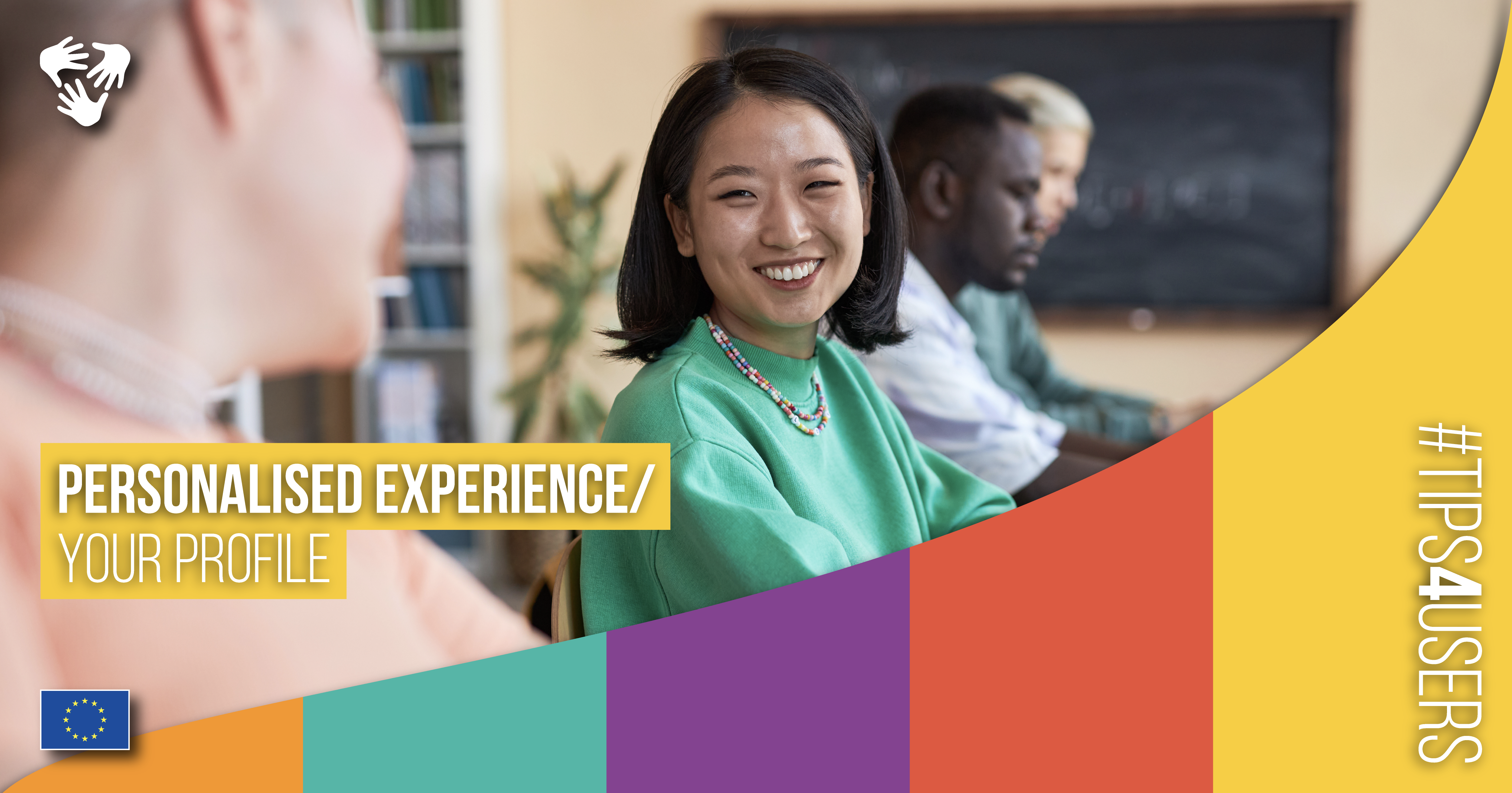 #Tips4users banner with the text "Personalised experience: Your profile"