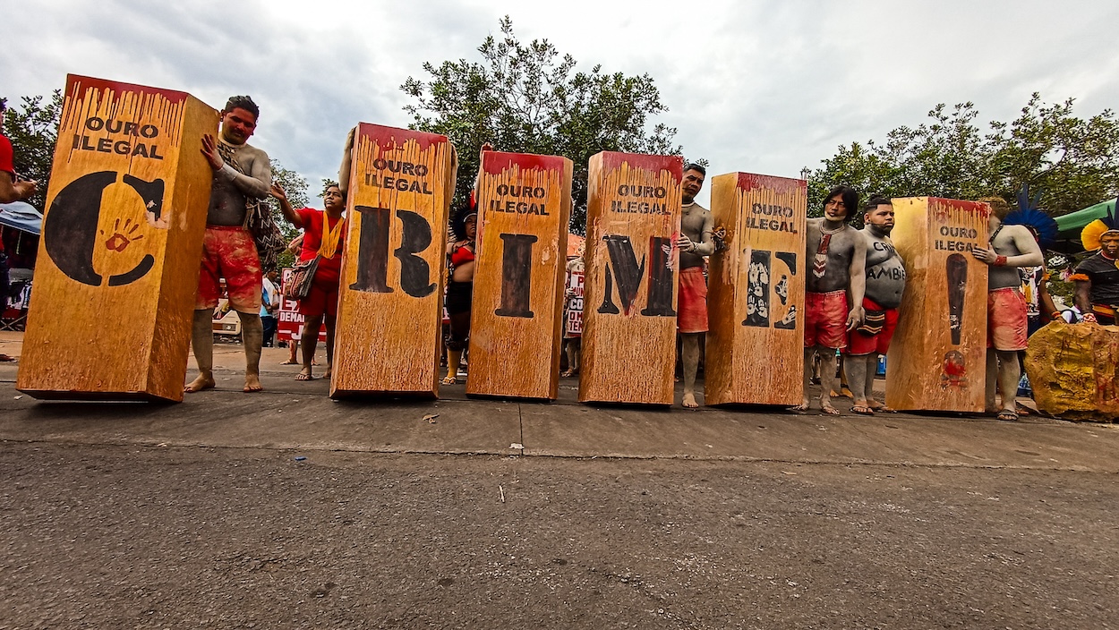 Illegal mining is a crime Joyce Aniká, Brazil