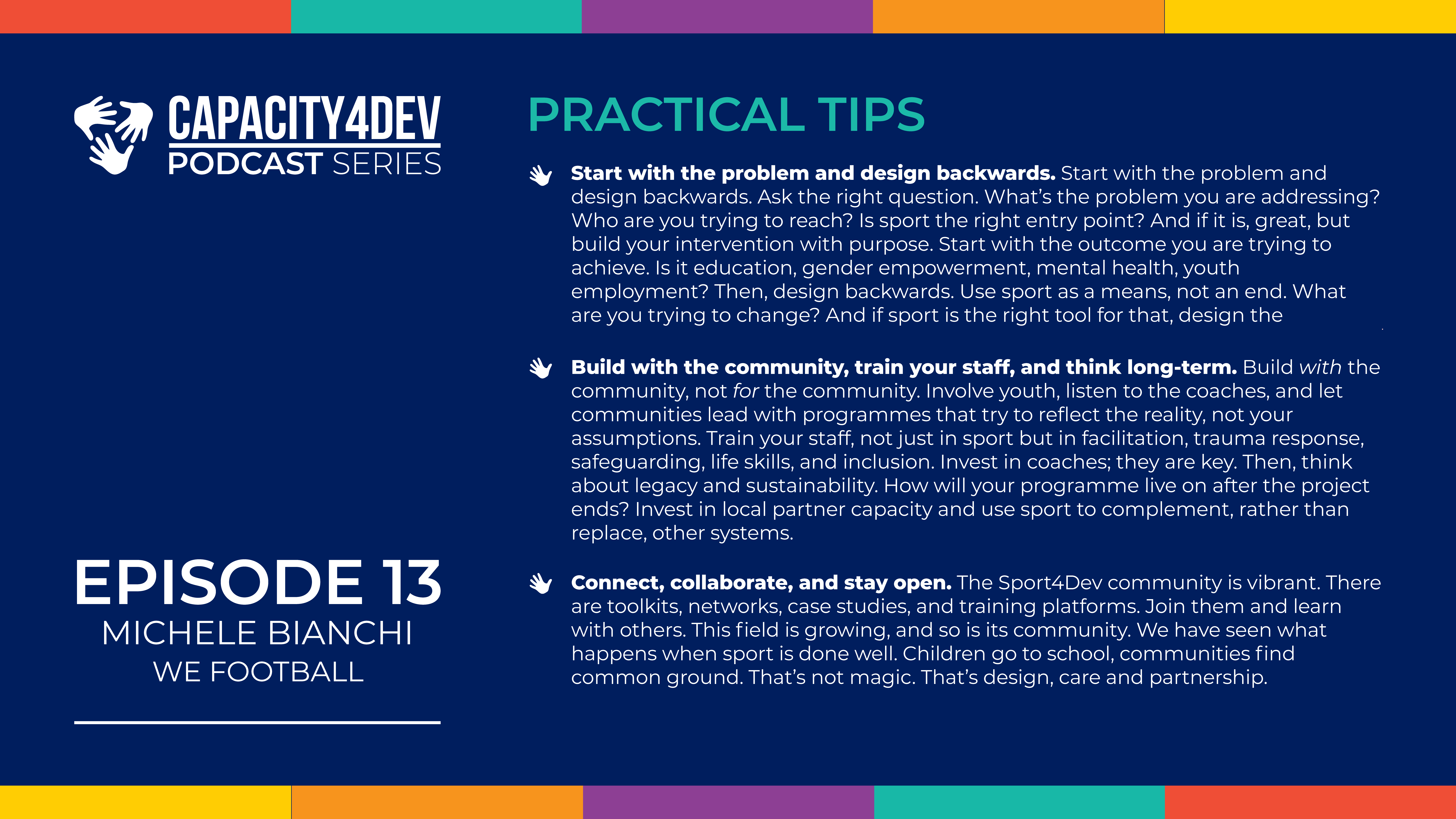 Tips from podcast episode