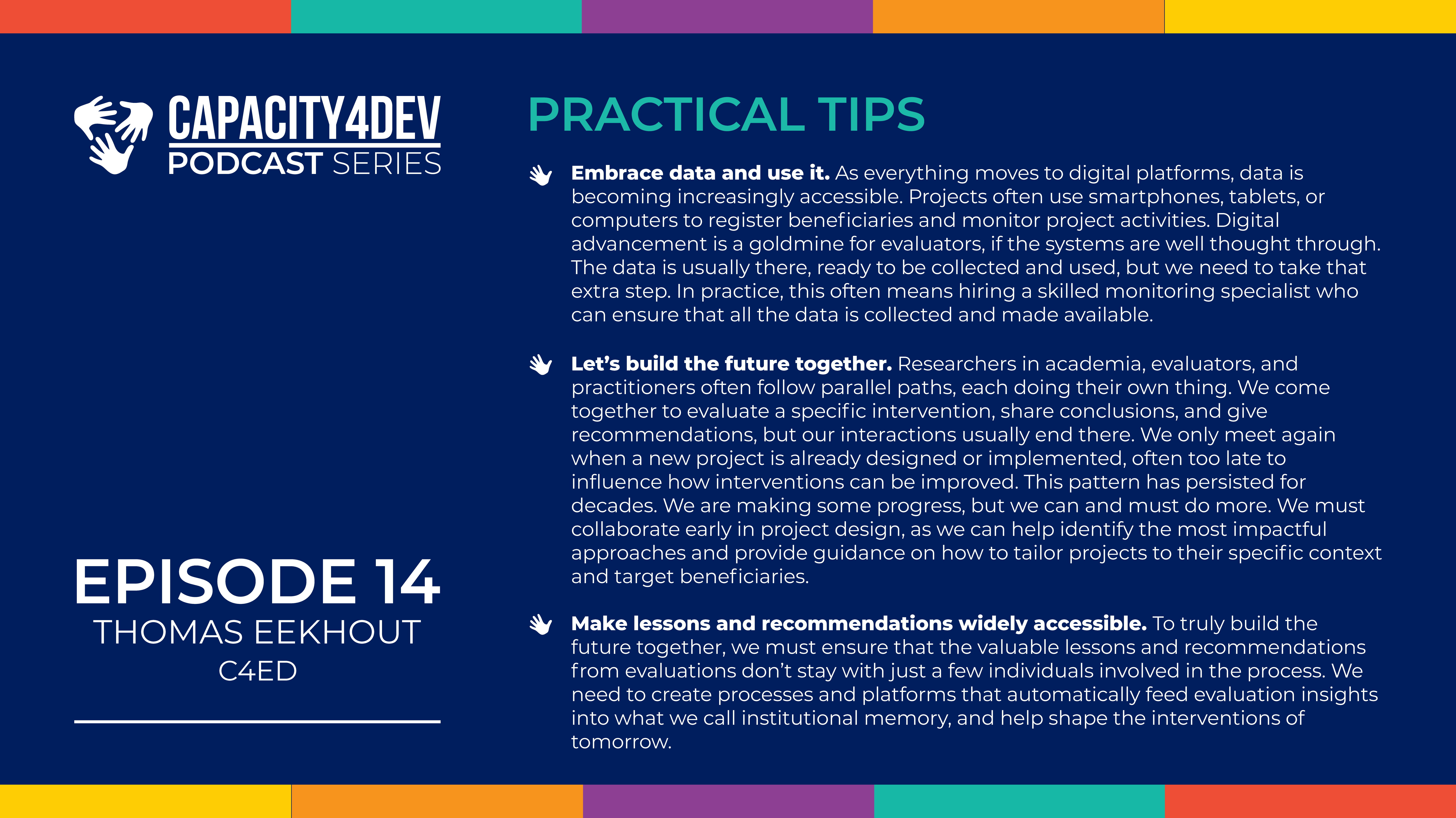 Tips from the podcast