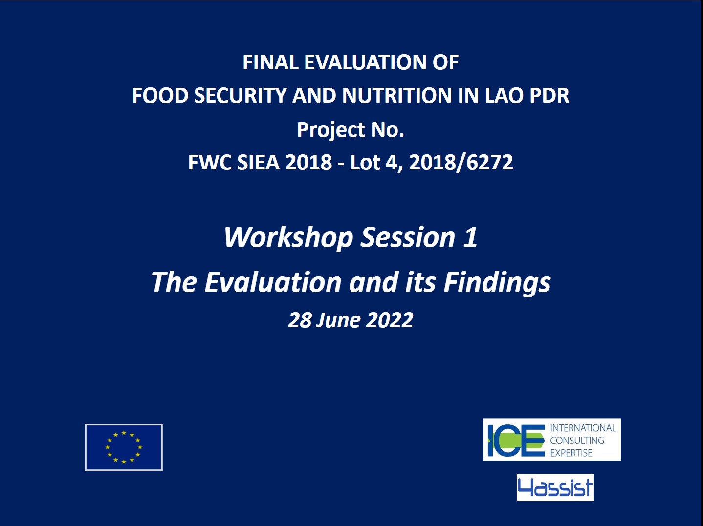 Final Evaluation Workshop Cover 