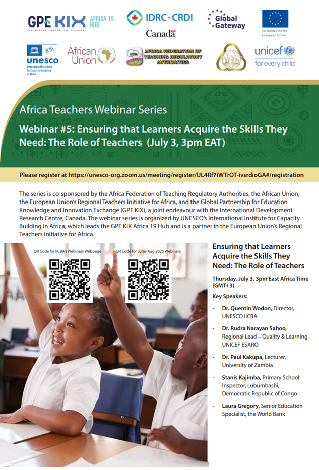 Africa Teachers Webinar series programme