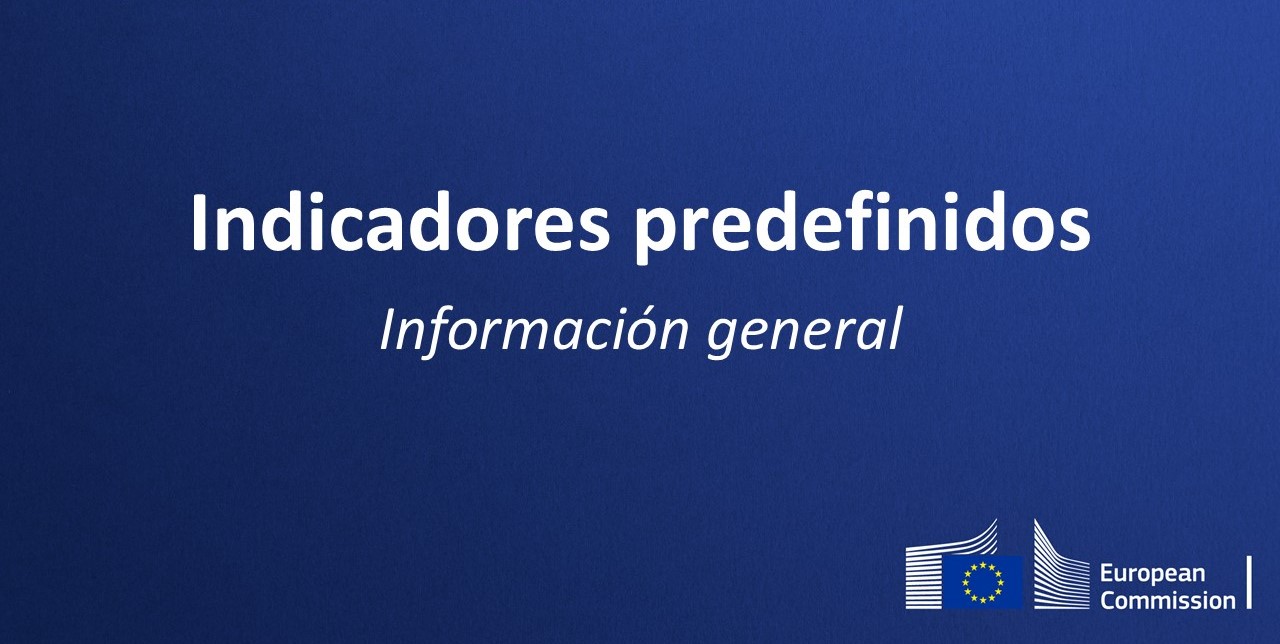 Thumbnail with the text: Indicadores predefinidos informacion general