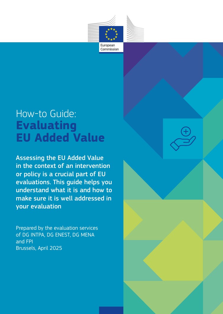 Cover photo of the How-to Guide on Evaluating EU added value to click and access the guide