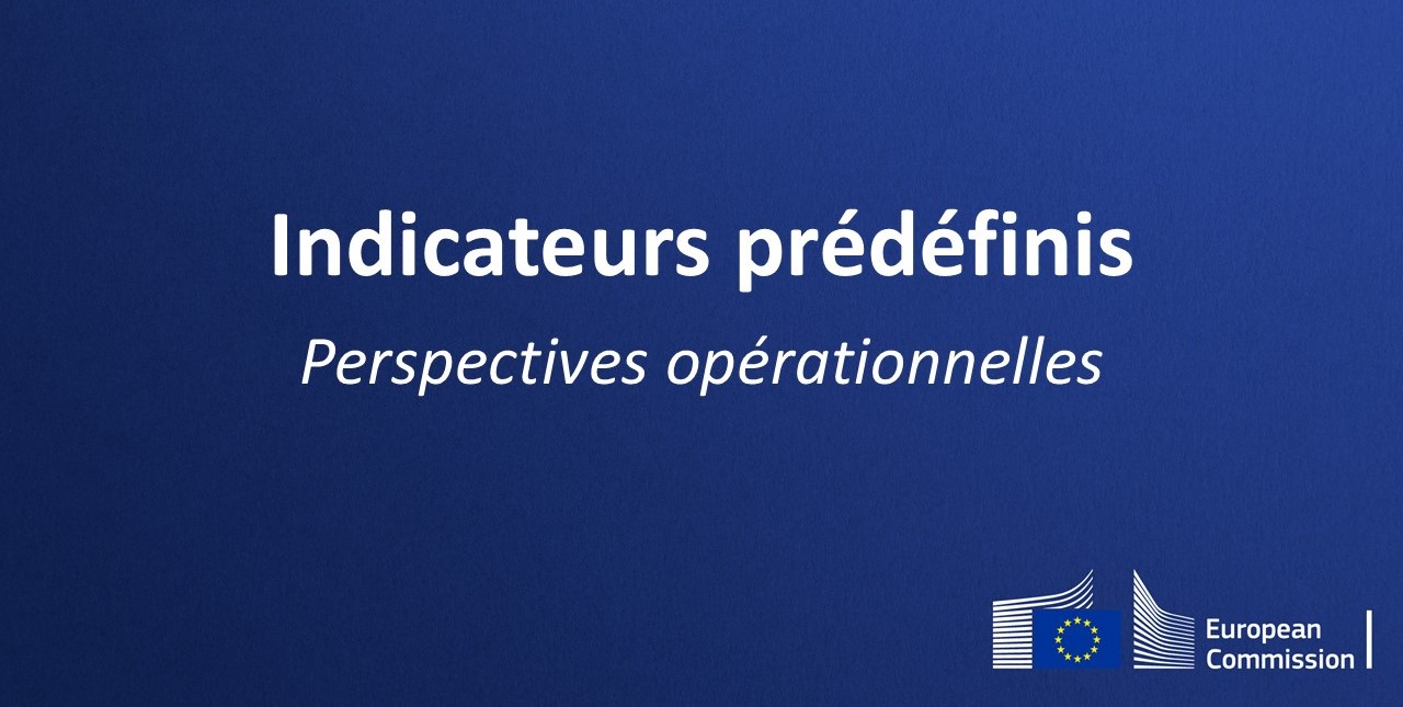 Thumbnail with the text: indicateurs predefinis - perspectives operationnelles