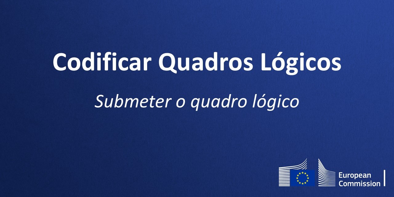 Thumbnail with the text: codificar quadros lógicos - submeter o quadro lógico