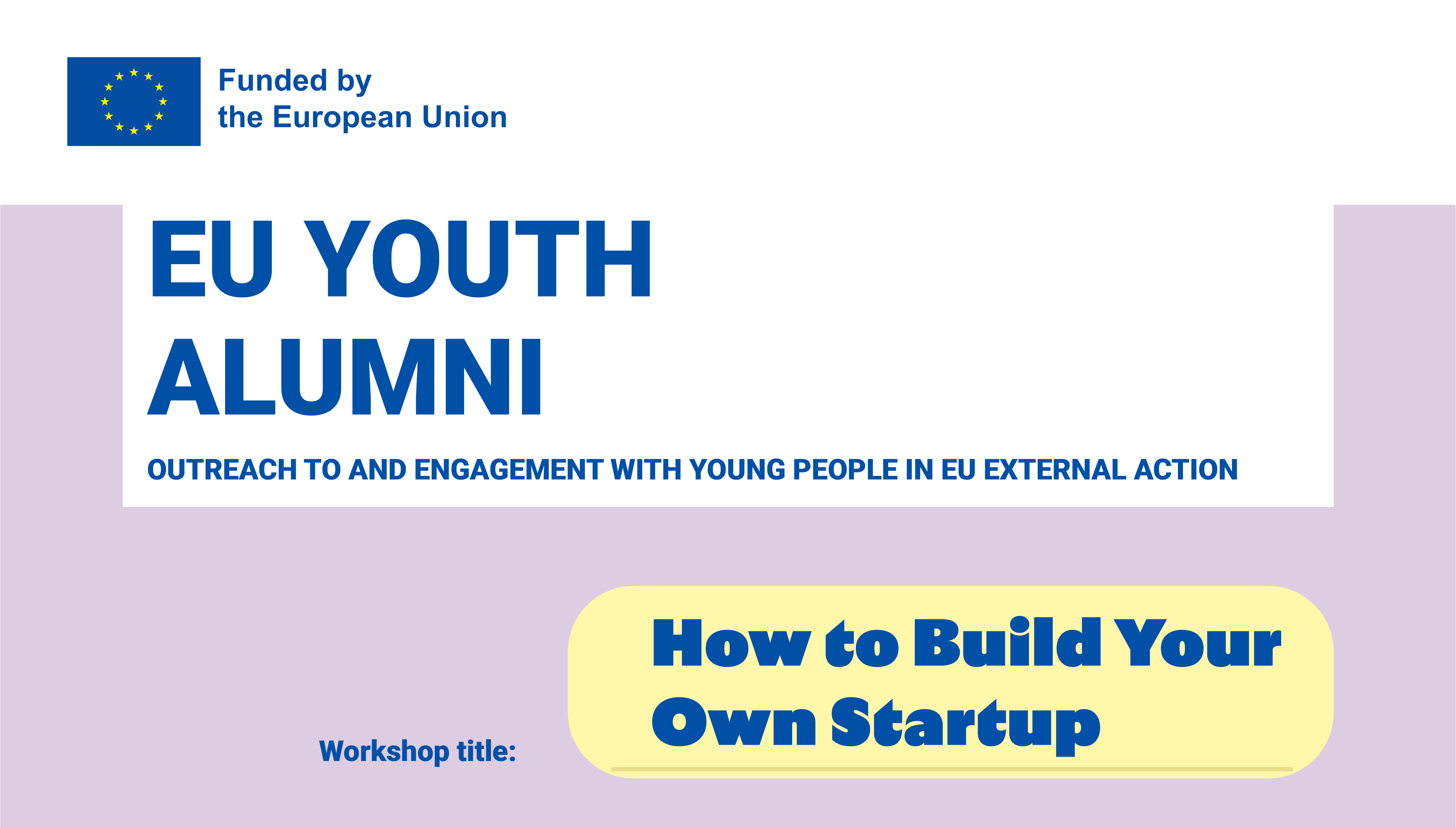 How to Build Your Own Startup header