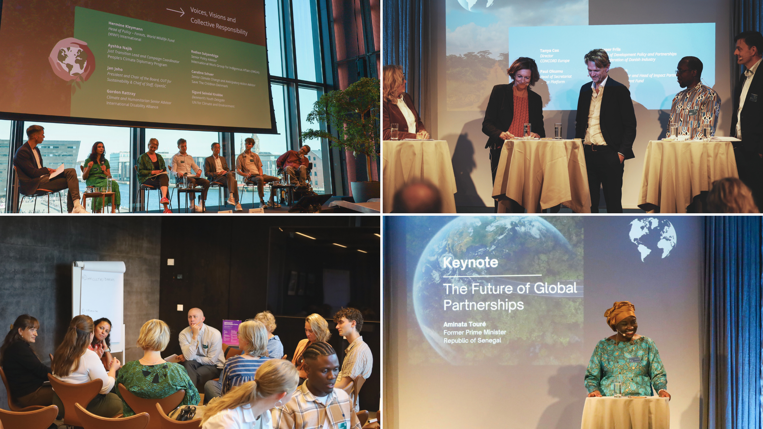 Collage of images from conference