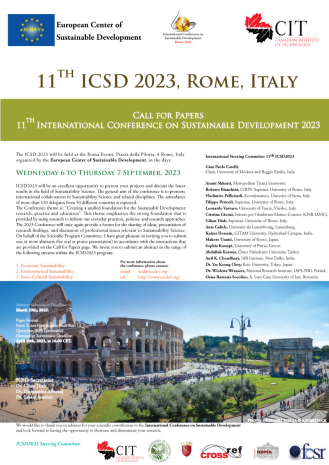 International Conference on sustainable development