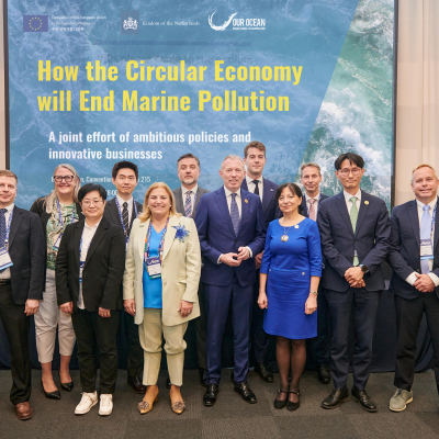 Side event “How the Circular Economy Will End Marine Plastic Pollution: A Joint Effort of Ambitious Policies and Innovative Businesses,” took place on 29 April 2025 at Our Ocean Conference at BEXCO, as part of the EU-Korea Green Partnership