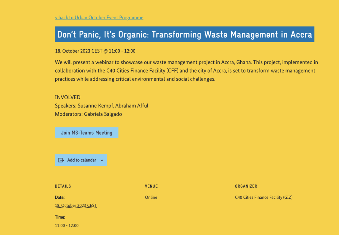 Don't panic, it's organic