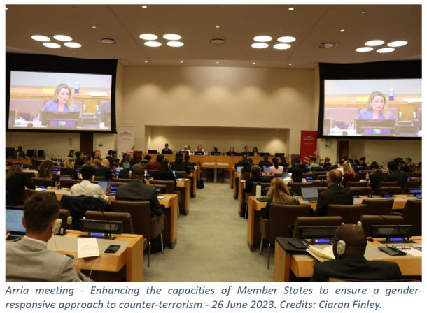 Arria meeting - Enhancing the capacities of Member States to ensure a gender-responsive approach to counter-terrorism - 26 June 2023.