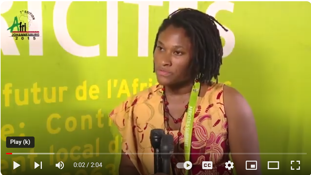 Cities Alliance: Africities 2015 - Priscilla Ofori-Amanfo