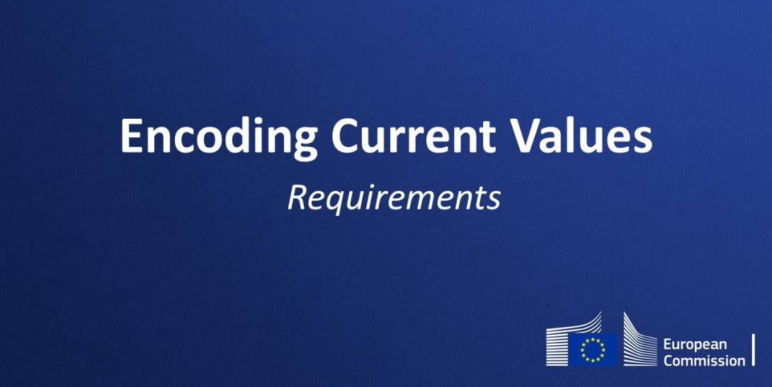 Slide where it is possible to read Encoding Current Values - Requirements