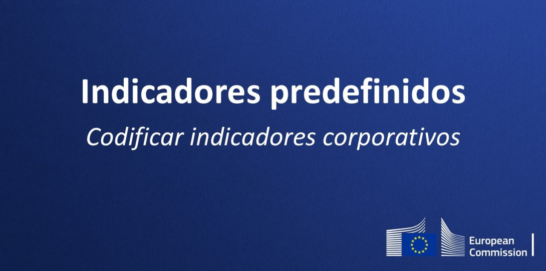 Thumbnail with the text: Indicadores predefinidos codificar indicadores corporativos